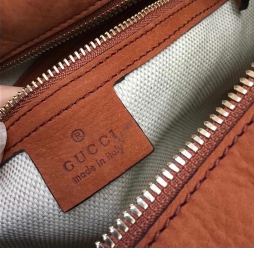 Gucci Soho strap orange Chamois Shoulder bag - Picture 2 of 7